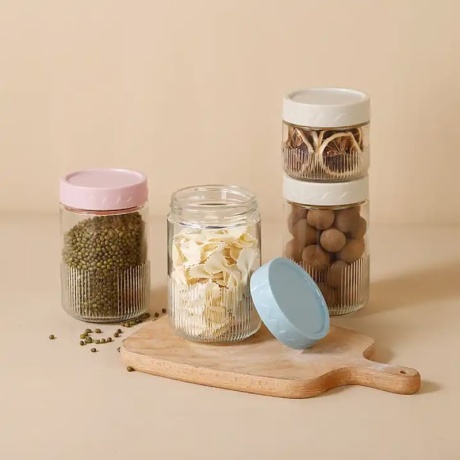 Stackable Glass Food Storage Containers