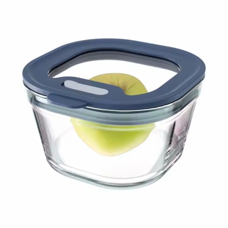 Stacking Glass Storage Containers with Glass Lids