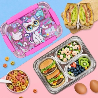 Stainless Steel Bento Lunch Box for Kids