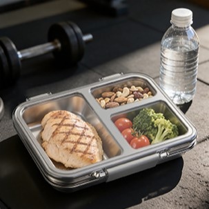 Stainless Steel Lunch Box With Compartments