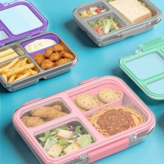 Stainless Steel Lunch Box With Compartments