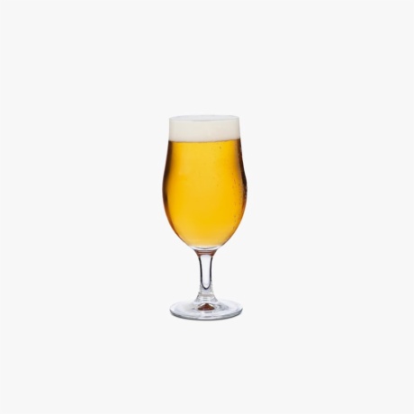 stemmed beer glass