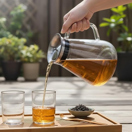 Stovetop Safe Borosilicate Glass Tea Kettle