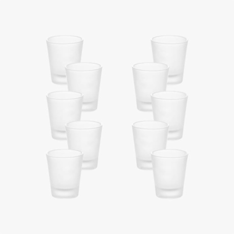 sublimation frosted shot glasses