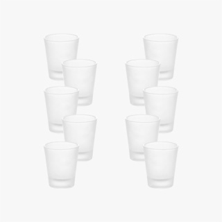 1.5oz Empty Sublimation Frosted Shot Glasses