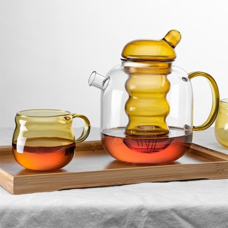 Teapot with Colored Infuser