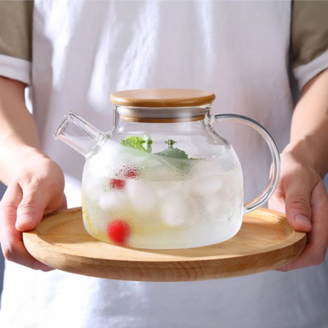 Transparent Glass Teapot
