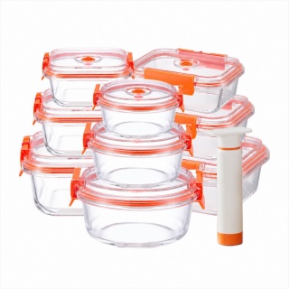 Vacuum Seal Glass Containers with Pump