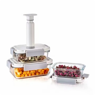 Vacuum Seal Glass Containers with Pump
