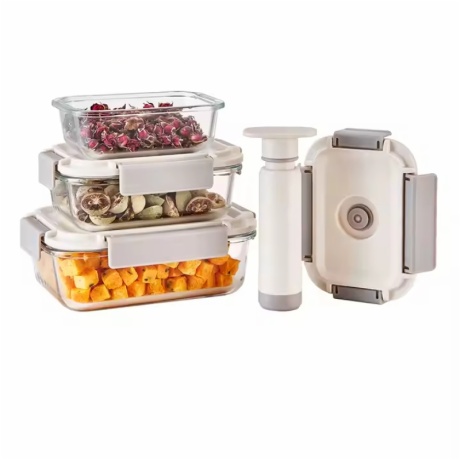 Vacuum Seal Glass Containers with Pump