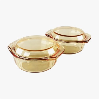 Yellow Casserole Glass Dish