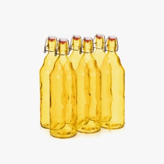 Yellow Flip Top Bottles